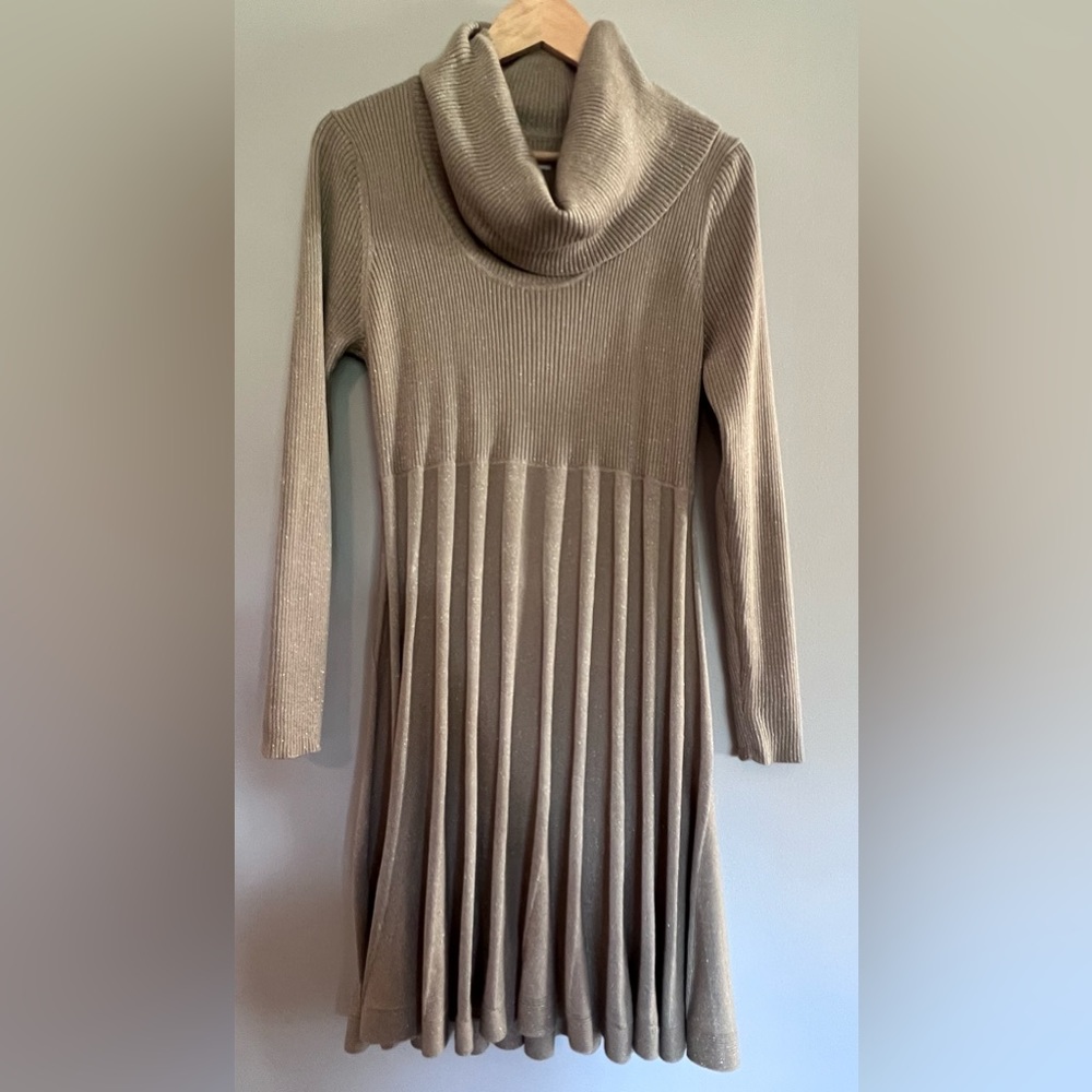 Calvin Klein sweater dress with cowl neck. Size petite large